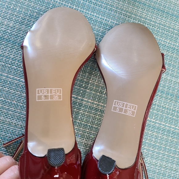 NWT - Red Wine Sandals - kitten heels ๐ - Picture 7 of 14